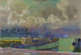 The port of Algiers (Augusto Giacometti) - Muzeo.com