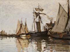The Port of Honfleur (Claude Monet) - Muzeo.com