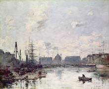 The Port of Trade (Eugène Boudin) - Muzeo.com