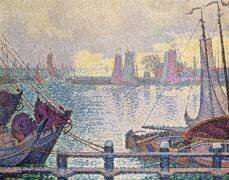 The Port of Volendam (Paul Signac) - Muzeo.com