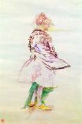 The Profile of a Standing Dancer (Henri de Toulouse-Lautrec) - Muzeo.com