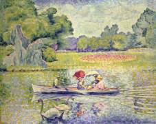 The Promenade in the Bois de Boulogne (Henri-Edmond Cross) - Muzeo.com