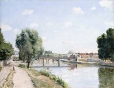 The Railway Bridge (Camille Pissarro) - Muzeo.com