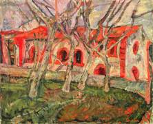 The Red Church (Chaïm Soutine) - Muzeo.com