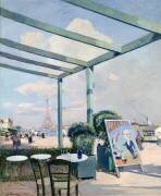 The River at Auteuil at 'Le Point du Jour' (Louis Dumoulin) - Muzeo.com
