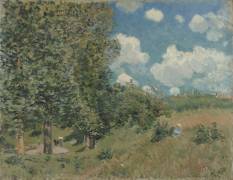 The Road from Versailles to Saint-Germain (Alfred Sisley) - Muzeo.com