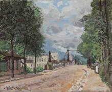The Road of Gennevilliers (Alfred Sisley) - Muzeo.com