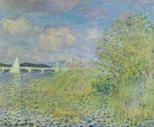The Seine at Chatou near Argenteuil (Claude Monet) - Muzeo.com