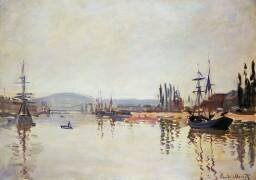 The Seine Below Rouen (Claude Monet) - Muzeo.com