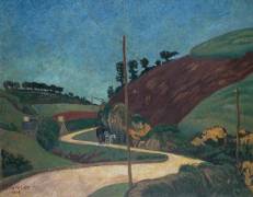 The Stagecoach Road in the Country with a Cart (Paul Serusier) - Muzeo.com