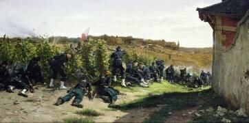 The Tirailleurs de la Seine at the Battle of Rueil-Malmaison (Etienne Prosper...) - Muzeo.com