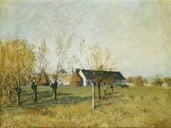 The Trou d'Enfer Farm (Alfred Sisley) - Muzeo.com