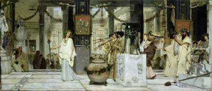 The Vintage Festival in Ancient Rome (Lawrence Alma-Tadema) - Muzeo.com