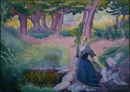 The Washerwoman (Henri-Edmond Cross) - Muzeo.com