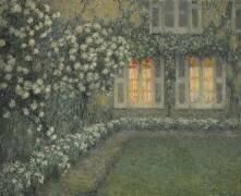 The white garden at dusk (Henri Le Sidaner) - Muzeo.com