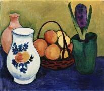 The White Jug with Flower and Fruit (August Macke) - Muzeo.com