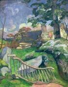 The Wooden Gate or, The Pig Keeper (Paul Gauguin) - Muzeo.com