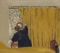 The Yellow Curtain (Edouard Vuillard) - Muzeo.com
