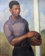 The Young Footballer (presumed portrait of Brazilian Fausto dos Santos), circa 1927 (Angel Zarraga) - Muzeo.com