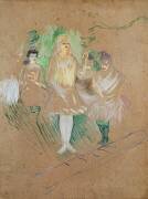 Three Figures at the Folies-Bergères (Henri de Toulouse-Lautrec) - Muzeo.com