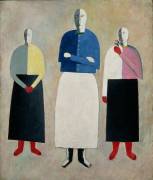 Three Little Girls (Kazimir Malevitch) - Muzeo.com
