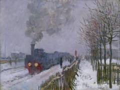 Train in the Snow or The Locomotive (Claude Monet) - Muzeo.com