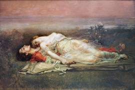 Tristan and Iseult (Rogelio Egusquiza) - Muzeo.com