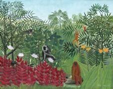 Tropical Forest with Monkeys (Henri Rousseau) - Muzeo.com