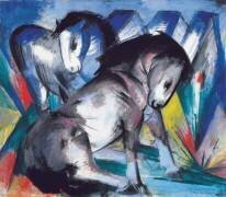 Two Horses (Franz Marc) - Muzeo.com