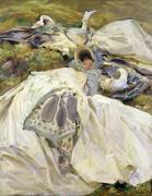 Two White Dresses (John Singer Sargent) - Muzeo.com