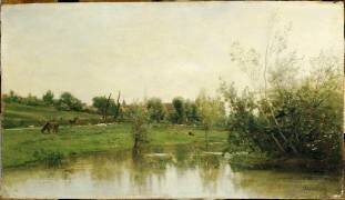 Un Coin de Normandie (Charles-François Daubigny) - Muzeo.com