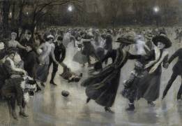 Une fête sur la glace (Wilhelm Gause) - Muzeo.com