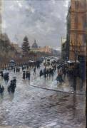Une rue de Paris (Attilio Pratella) - Muzeo.com