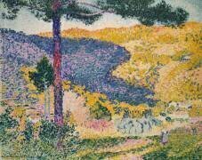 Valley with Fir (Henri-Edmond Cross) - Muzeo.com