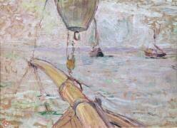 View of Arcachon from the Front of the Yacht Cocorico (Henri de Toulouse-Lautrec) - Muzeo.com