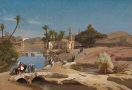 View of Medinet El-Fayouma (Jean-Léon Gérôme) - Muzeo.com