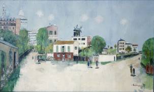 View of Montmartre (Maurice Utrillo) - Muzeo.com