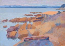 View of the coast near Antibes (Henri-Edmond Cross) - Muzeo.com