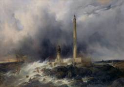 View of the Lighthouse at Gatteville (Jean Louis Petit) - Muzeo.com