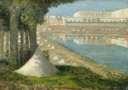 Vue du château de Versailles et de l'Orangerie (Pierre Puvis de Chavannes) - Muzeo.com