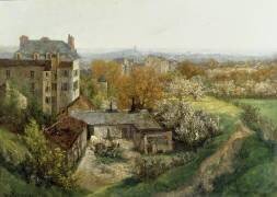 Vue du Vieux Montmartre (Alexandre René Véron) - Muzeo.com
