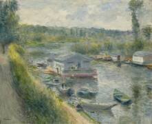 Wash-house Boat at Bas-Meudon (Auguste Renoir) - Muzeo.com