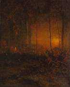 Watching the Sun Glow (George Inness) - Muzeo.com
