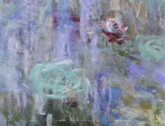 Waterlilies and Reflections of a Willow Tree (Claude Monet) - Muzeo.com