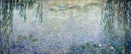 Waterlilies: Morning with Weeping Willows (Claude Monet) - Muzeo.com