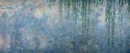 Waterlilies: Morning with Weeping Willows (Claude Monet) - Muzeo.com