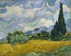 Wheat Field with Cypresses (Vincent van Gogh) - Muzeo.com