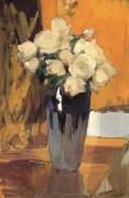 White Roses from my Home Garden (Joaquin Sorolla y Bastida) - Muzeo.com