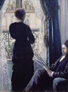 Woman at the Window : Interior (Gustave Caillebotte) - Muzeo.com