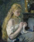 Woman Crocheting (Auguste Renoir) - Muzeo.com